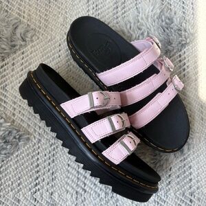 Dr Martens Blaire Slide Sandals Pastel Pink Womens size 10